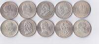 Österreich 10x 2 Schilling Komplette Serie -
