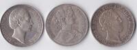 Altdeutschland, Sachsen, Frankfurt, Bayern 3x Taler Lot Silbertaler -