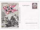 Deutsches Reich Postkarte Propaganda-Postkarte - Mit unseren Fahnen ist der Sieg! -