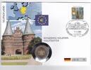 BRD 2 Euro Numisbrief - 2 Euro Schleswig Holstein, Holstentor - 2009 D -