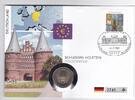 BRD 2 Euro Numisbrief - 2 Euro Schleswig Holstein, Holstentor - 2006 A -