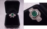  1940/49 Smaragd-Allianzring mit Brillanten/Diamanten, Expertise Dr. Hei... 3500,00 EUR2100,00 EUR  zzgl. 9,90 EUR Versand