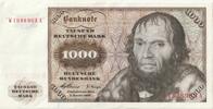 BRD 1000 DM 1960 1000 Deutsche Mark Bundesbanknote II-III 995,00 EUR  zzgl. 6,90 EUR Versand