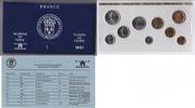 Frankreich KMS Frankreich Kursmünzensatz 1981 -Fleurs de coins-