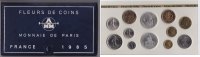 Frankreich Frankreich Kursmünzensatz 1985 -fleurs de coins-
