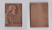 Bronzeplakette 1927 -PESTALOZZI zum 100. Todestag- -