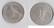 Weimarer Republik 3 Reichsmark 3 Reichsmark Weimarer Republik 1930 A Rheinlandräumung