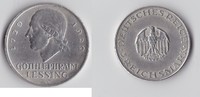 Weimarer Republik 3 Reichsmark 3 Reichsmark Weimarer Republik 1929 A Lessing