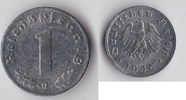 BRD - Alliierte Besetzung BDL 1 Reichspfennig Kursmünze Zink Bank Deutscher Länder