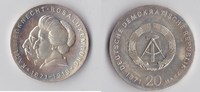 DDR 20 Mark Liebnecht, Luxemburg