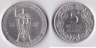 Deutsches Reich - Weimar 5 Reichsmark Rheinlande