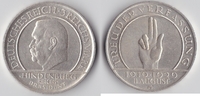 Deutsches Reich - Weimar 3 Reichsmark Schwurhand