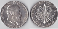 Kaiserreich, Baden 5 Mark "zum Tode des Großherzogs"