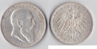 Kaiserreich, Baden 5 Mark "zum Tode des Großherzogs"