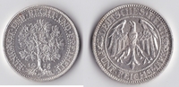Deutsches Reich, Weimar 5 Reichsmark -Eichbaum Kursmünze- -