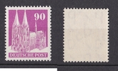 Amerikanisch-/Britische Zone 90 Pf Bauten, eng gezähnt -