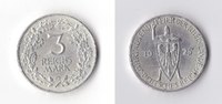 Weimar 3 RM 3 Reichsmark 1925 G Rheinlande