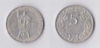 Weimar 5 RM 5 Reichsmark 1925 D Rheinlande