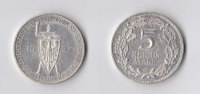 Weimar 5 RM 5 Reichsmark 1925 G Rheinlande