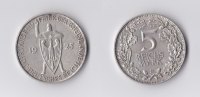 Weimar 5 RM 5 Reichsmark 1925 D Rheinlande