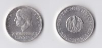 Weimar 3 RM 3 Reichsmark 1929 G Lessing
