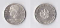 Weimar 3 RM 3 Reichsmark 1928 G Lessing