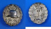Deutsches Reich Verwundetenabzeichen für die Armee und Kolonialtruppen 1918 Silber (versilbert) -