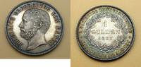 Altdeutschland, Baden 1 Gulden Friedrich Grosherzog von Baden - 2.Landesschiessen -