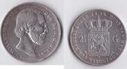 Niederlande 2 1/2 Gulden Wilhelm III. -