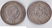 Sachsen 5 Mark 1902 König Albert ss+