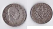 Sachsen 2 Mark 1907 König August III. ss-vz
