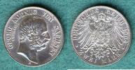 Sachsen 2 Mark 1904 E Georg (1902-1904), auf seinen Tod vz/stgl.