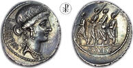Roman Republic Denarius 54 BC ★ RRR! Superb ★ MARCUS IUNIUS BRUTUS, RRC 433/1, Rome, Libertas - (VIDEO incl.) VZ+