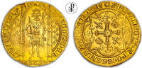 France Medieval Franc à pied 1365 AD ★ RR! NGC MS62 ★ CHARLES V, KINGDOM FRANCE, Duplessy 360, Gold - (VIDEO incl.) NGC MS 62