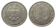 Weimarer Republik 50 Pfennig -