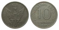 Kolonien und Nebengebiete 10 Fenigów