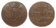 Altdeutschland bis 1871 Berg 1/2 Stuber