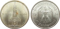 Drittes Reich 5 Mark Kirche mit Datum