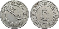 Kolonien und Nebengebiete 5 Verrechnungspfennig Bremen -