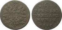 Altdeutschland bis 1871 6 Pfennig Preussen -