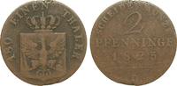 Altdeutschland bis 1871 2 Pfennig Preussen -