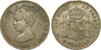 Europa (ohne €) 5 Pesetas Alfonso XIII. -