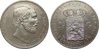 Europa (ohne €) 2 1/2 Gulden Niederlande Wilhelm III. -