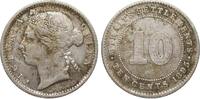 Münzen Welt (ohne Europa) 10 Cents Straits Settlements Victoria -