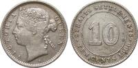 Münzen Welt (ohne Europa) 10 Cents Straits Settlements Victoria -