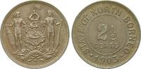 Münzen Welt (ohne Europa) 2 1/2 Cents North Borneo -
