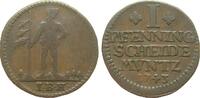 Altdeutschland bis 1871 1 Pfennig Braunschweig-Wolfenbüttel -