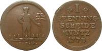 Altdeutschland bis 1871 1 Pfennig Braunschweig-Wolfenbüttel -