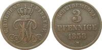 Altdeutschland bis 1871 3 Pfennig Oldenburg Birkenfeld -