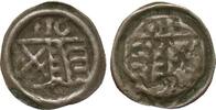 Altdeutschland bis 1871 einseitiger Pfennig Sachsen Friedrich III., Johann -